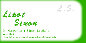 lipot simon business card